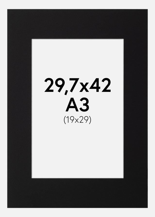 Paspartŭ Canson Črna Bel notranji rob 29,7x42 cm (19x29)