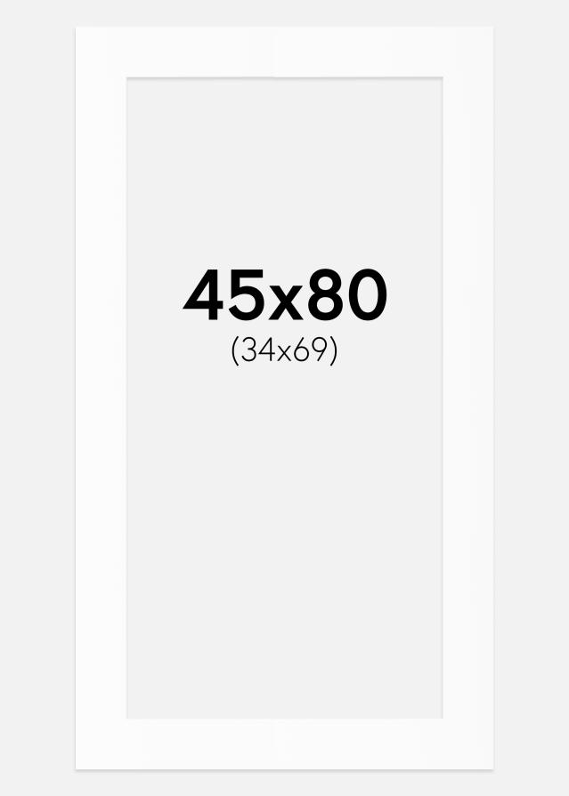 Paspartȗ Beli Standard (Belo Jedro) 45x80 cm (34x69)