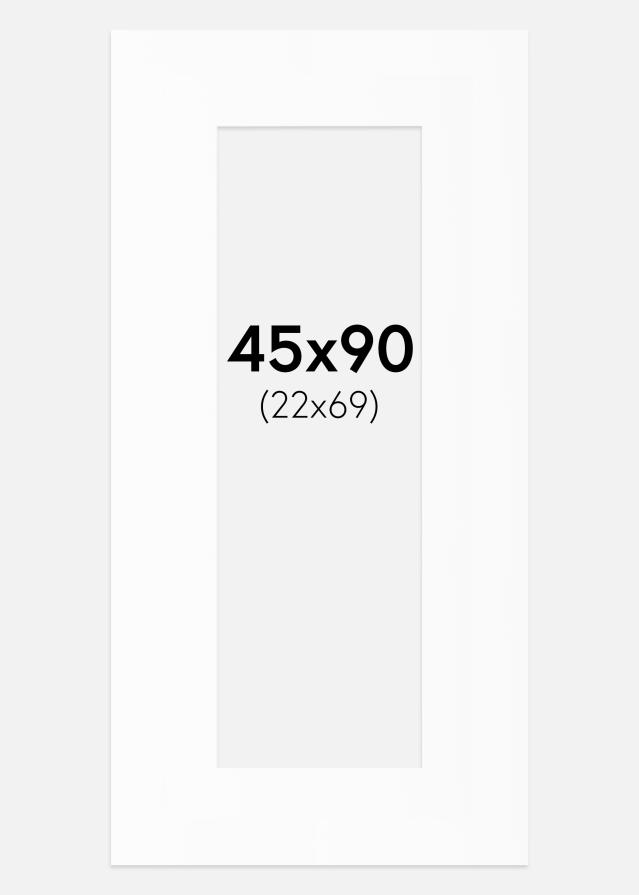 Paspartȗ Beli Standard (Belo Jedro) 45x90 cm (22x69)