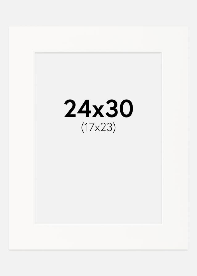 Paspartŭ Umazano bela Bel notranji rob 24x30 cm (17x23)