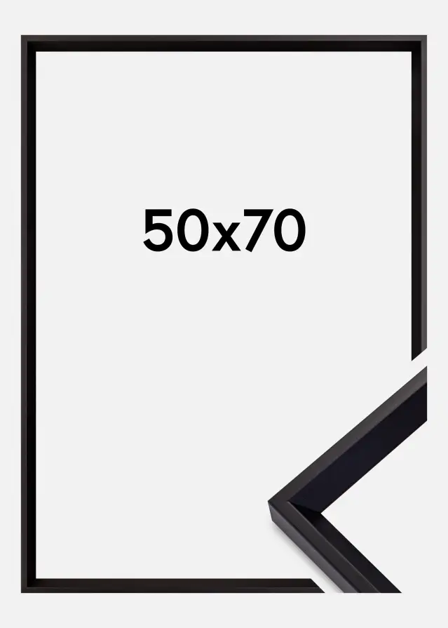 Okvir Globe Akrilno steklo Črna 50x70 cm