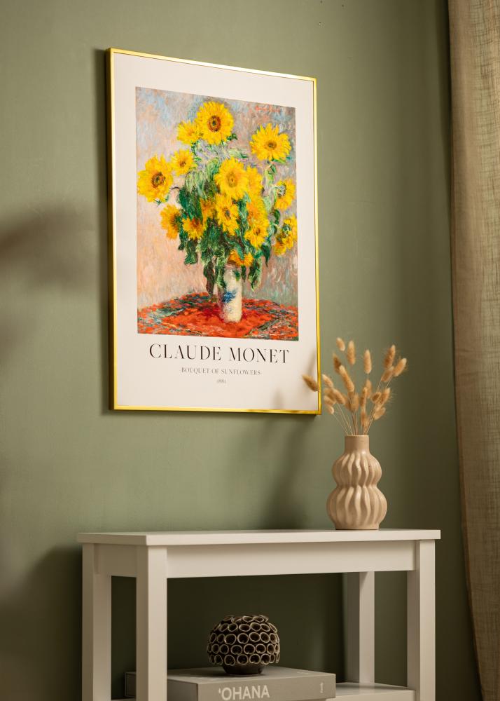 Aluminijast okvir Akrilno steklo Zlata 30x40 cm