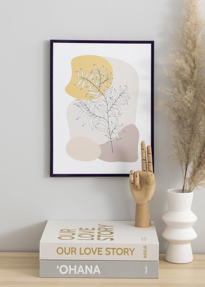 Okvir New Lifestyle Temno-vijolična 70x100 cm - Paspartŭ Črna 24x36 inches