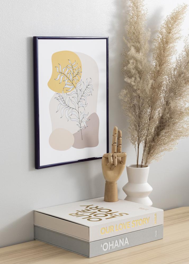 Okvir New Lifestyle Temno-vijolična 70x100 cm - Paspartŭ Črna 24x36 inches