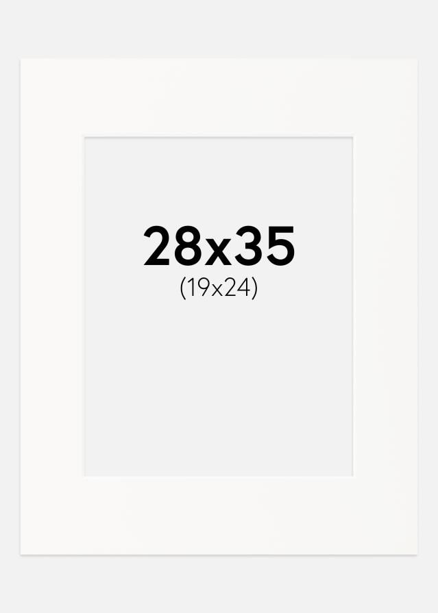 Paspartŭ Umazano bela Bel notranji rob 28x35 cm (19x24)