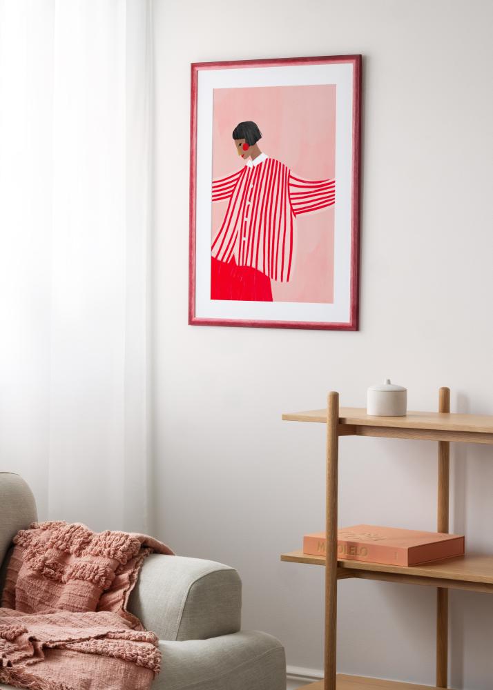 Okvir Cornwall Akrilno steklo Temno rdeča 30x30 cm