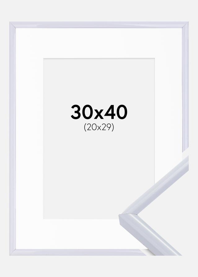 Okvir Victoria Bela 30x40 cm - Paspartŭ Bela 21x30 cm