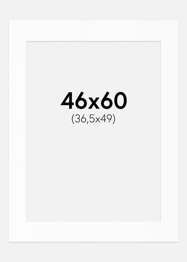 Paspartȗ Beli Standard (Belo Jedro) 46x60 cm (36,5x49)