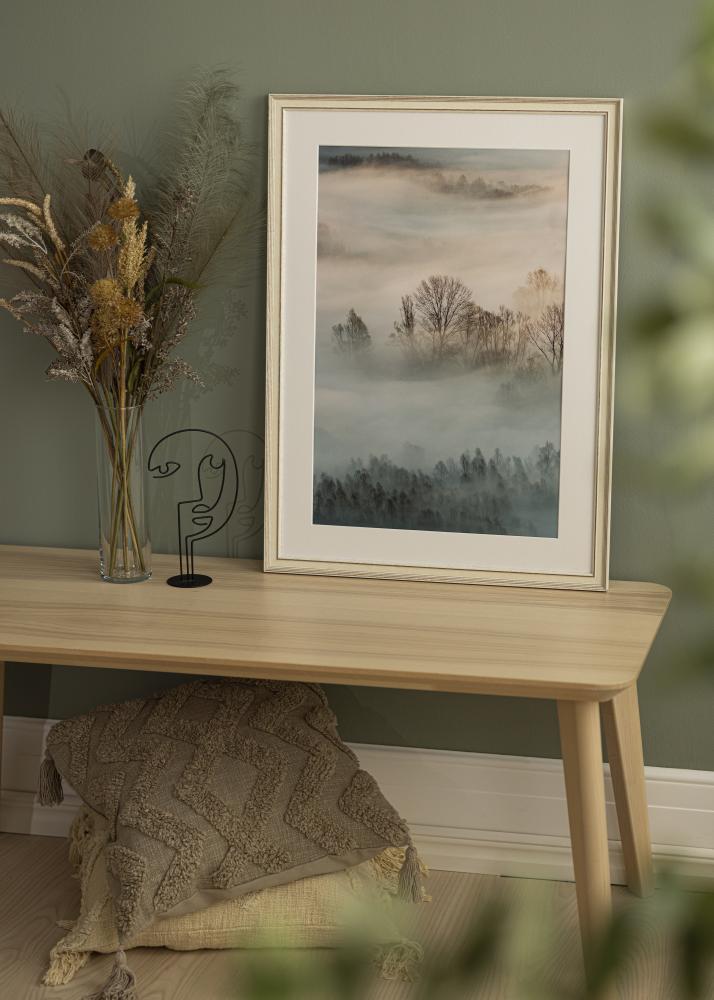 Okvir Shabby Chic Akrilno steklo Bela 50x50 cm