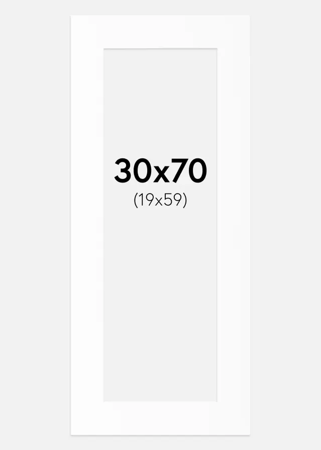 Paspartŭ Canson Bela Bel notranji rob 30x70 cm (19x59)