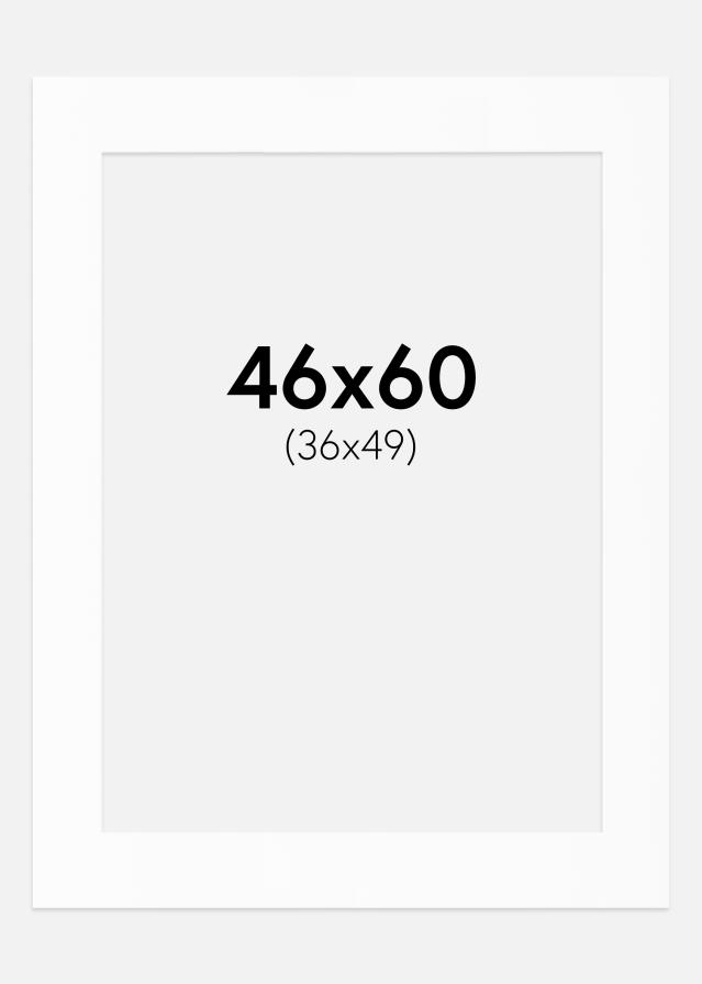 Paspartȗ Beli Standard (Belo Jedro) 46x60 cm (36x49)