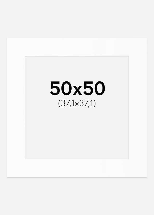 Paspartȗ Beli Standard (Belo Jedro) 50x50 cm (37,1x37,1)