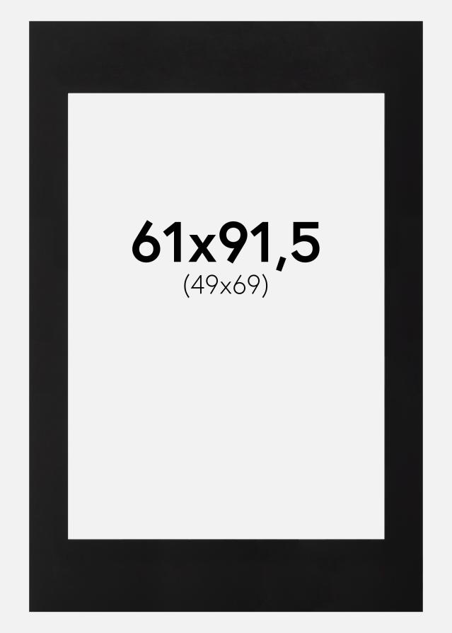 Paspartŭ Črna Črn notranji rob 61x91,5 cm (49x69)