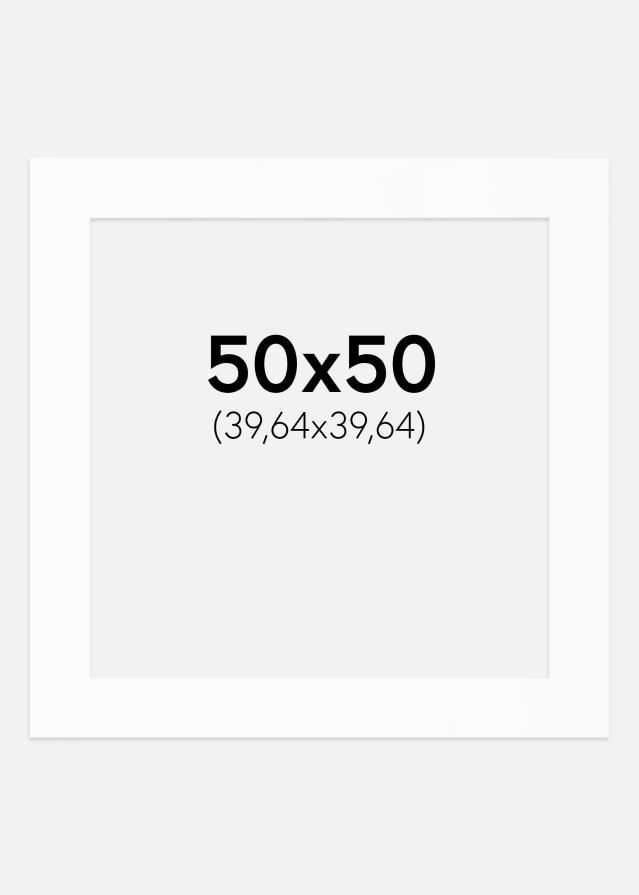 Paspartȗ Beli Standard (Belo Jedro) 50x50 cm (39,64x39,64)