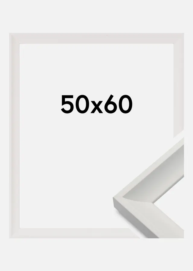 Okvir Öjaren Akrilno steklo Bela 50x60 cm