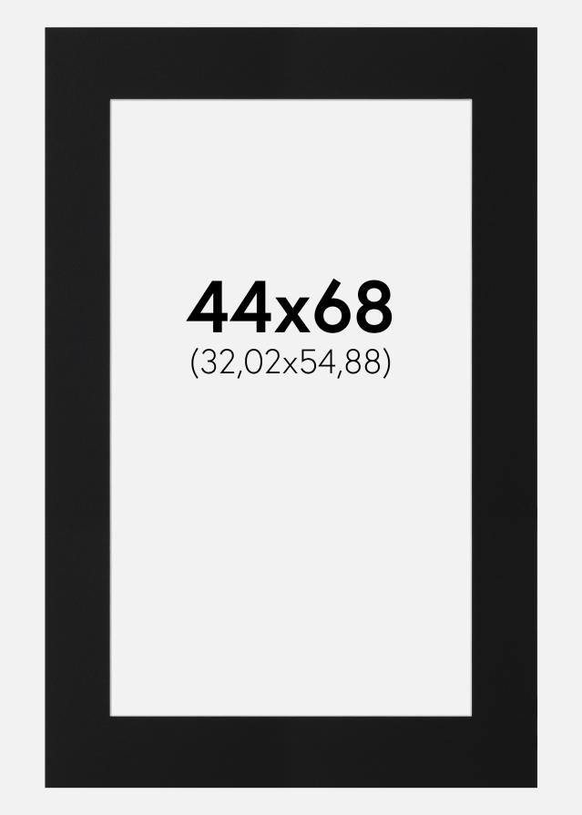 Paspartŭ Črni Standard (Belo Jedro) 44x68 cm (32,02x54,88)