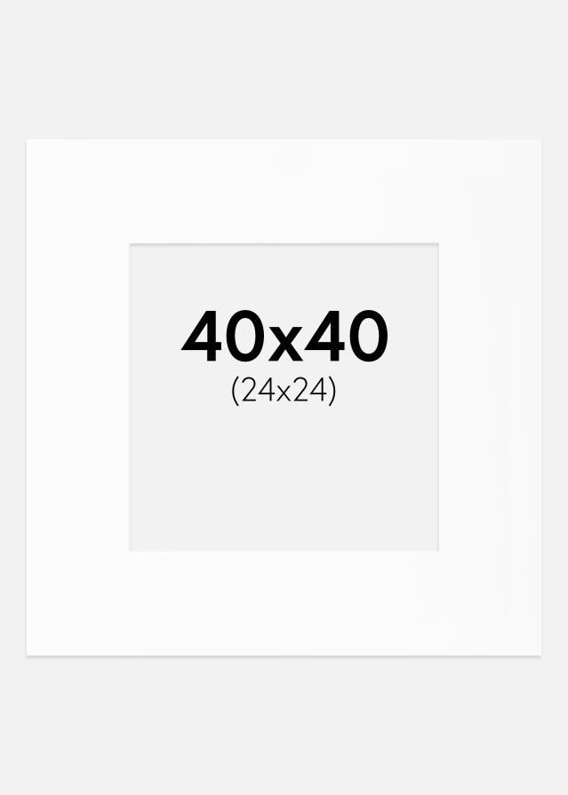 Paspartŭ Bela Standarden Bel notranji rob 40x40 cm (24x24)