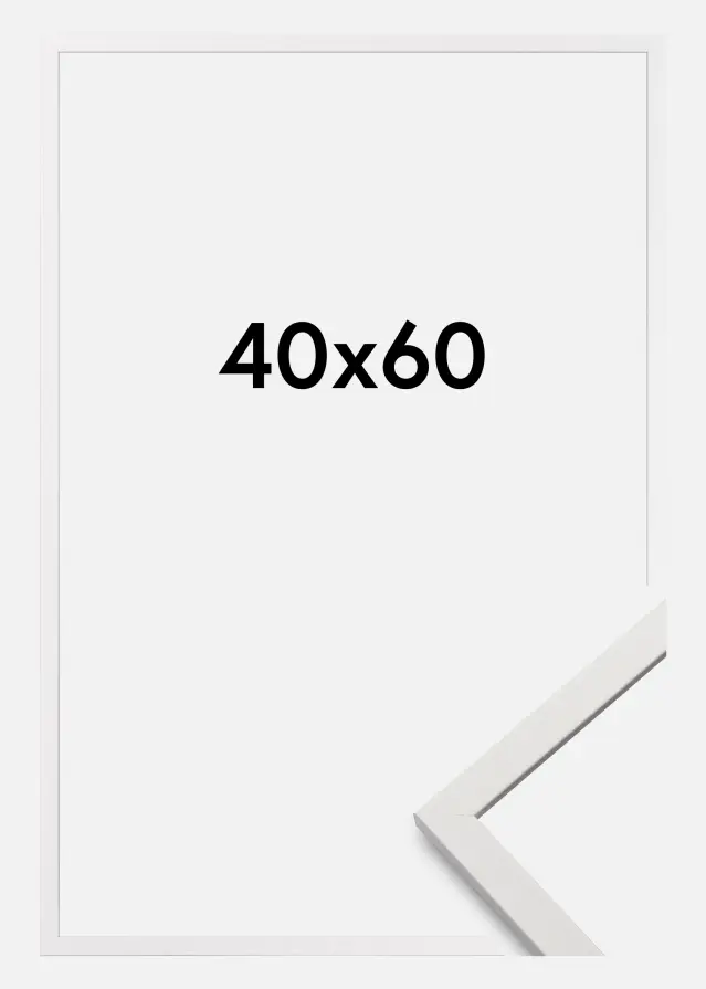 Okvir Edsbyn Akrilno steklo Bela 40x60 cm