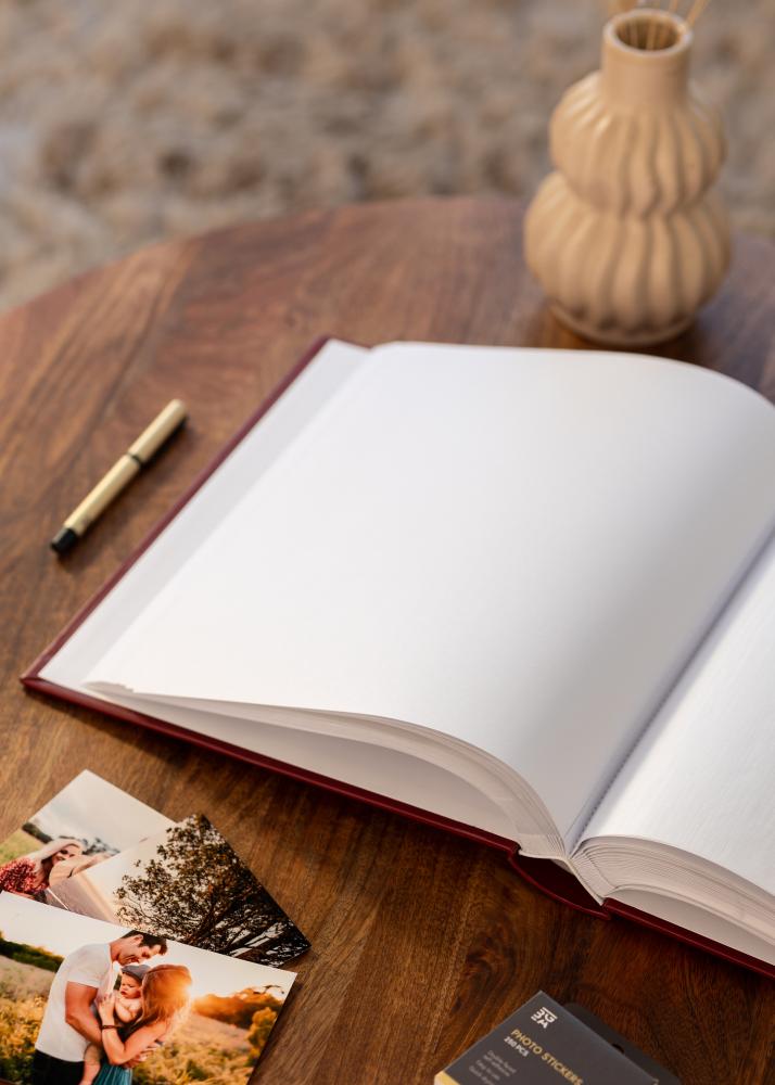 Classico Album Rdeča - 30x33 cm (100 Beli Strani / 50 listov)