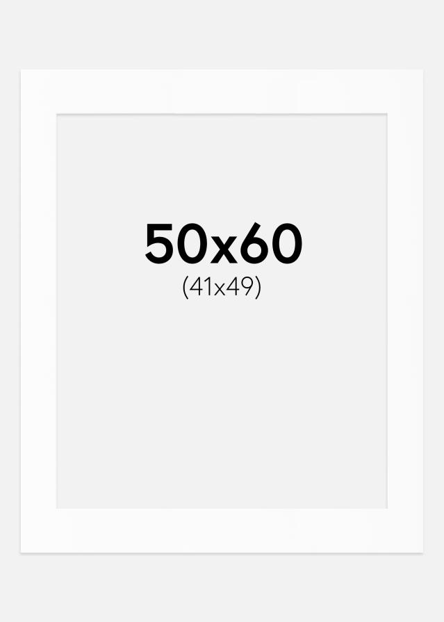 Paspartȗ Beli Standard (Belo Jedro) 50x60 cm (41x49)