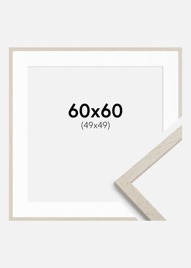 Okvir Edsbyn Pesek 60x60 cm - Paspartŭ Bela 50x50 cm