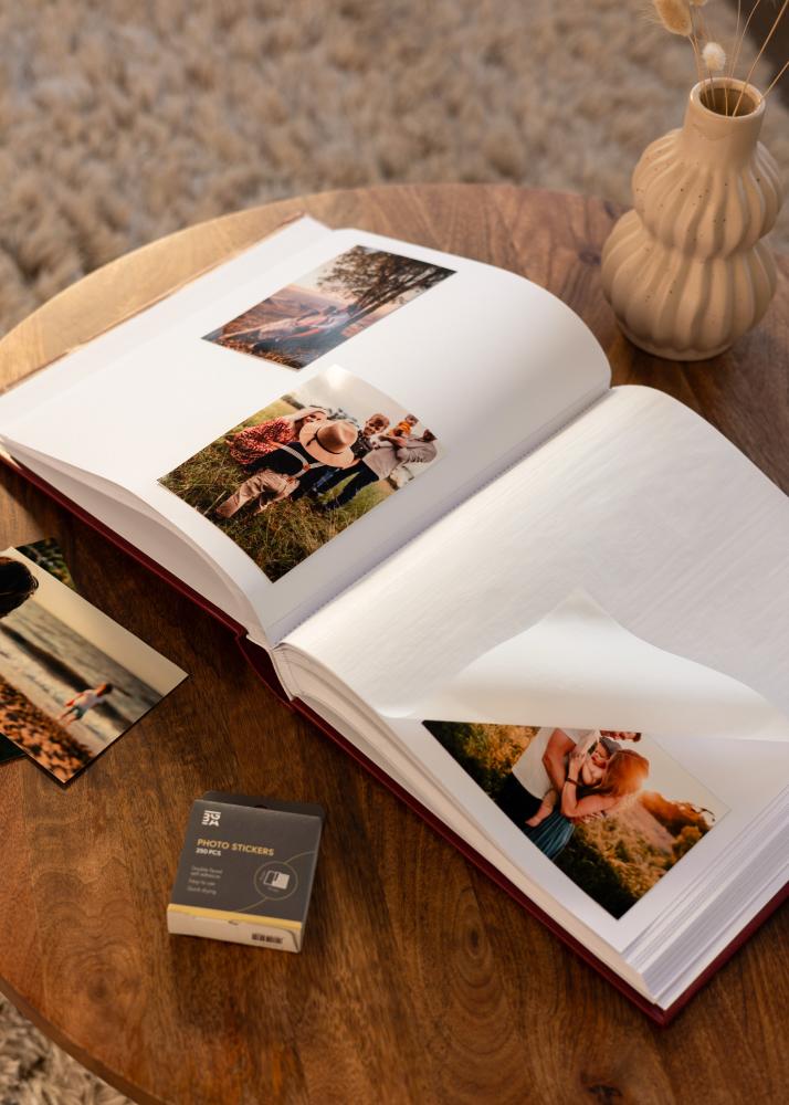 Classico Album Rdeča - 30x33 cm (100 Beli Strani / 50 listov)