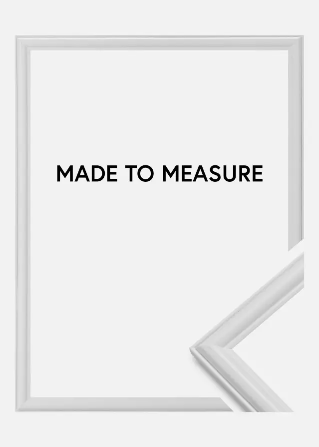 Okvir Line Bela - Poljubna velikost