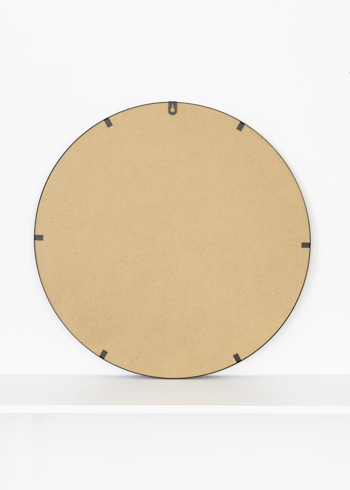 KAILA Okrogel Ogledalo Triangles - Črna 55 cm Ø