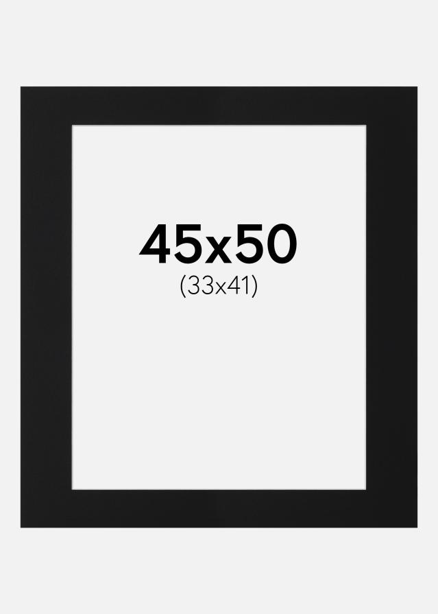 Paspartŭ Črni Standard (Belo Jedro) 45x50 cm (33x41)