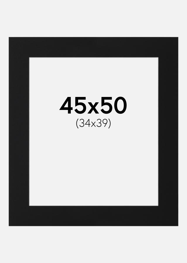 Paspartŭ Črni Standard (Belo Jedro) 45x50 cm (34x39)