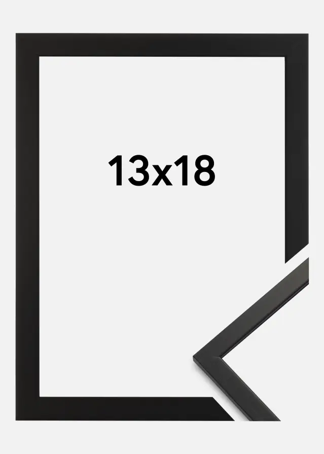 Okvir Edsbyn Akrilno steklo Črna 13x18 cm