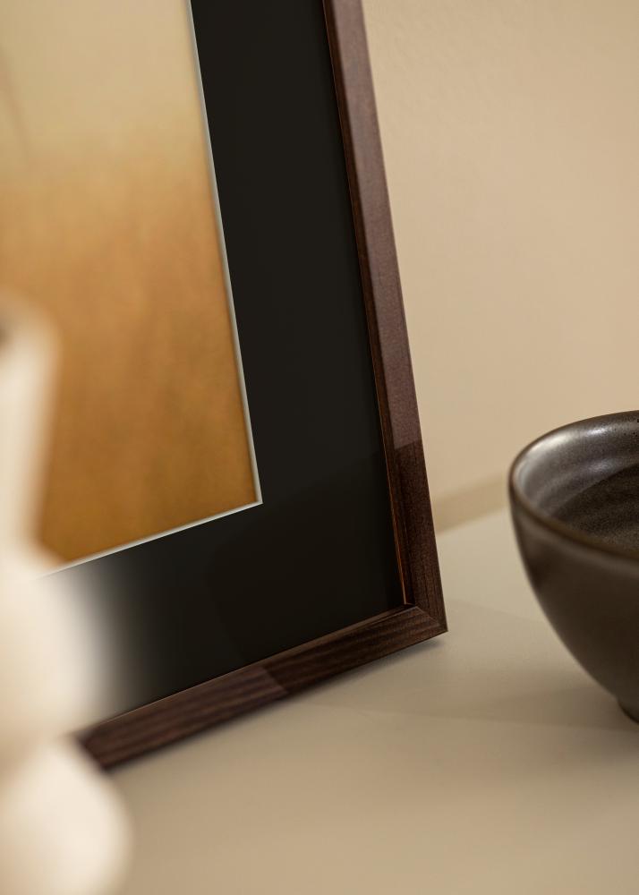 Okvir E-Line Oreh 30x40 cm - Paspartŭ Črna 21x29,7 cm (A4)