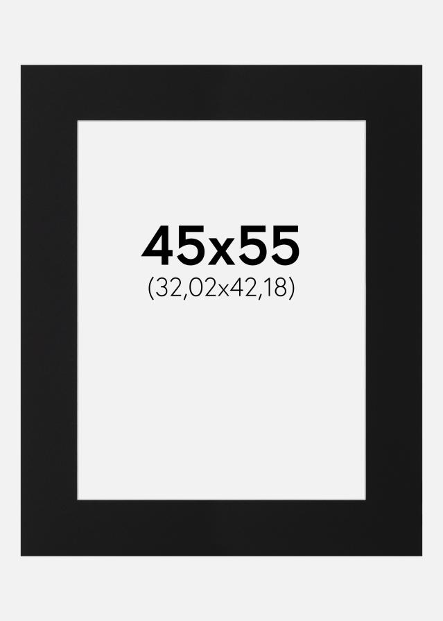 Paspartŭ Črni Standard (Belo Jedro) 45x55 cm (32,02x42,18)