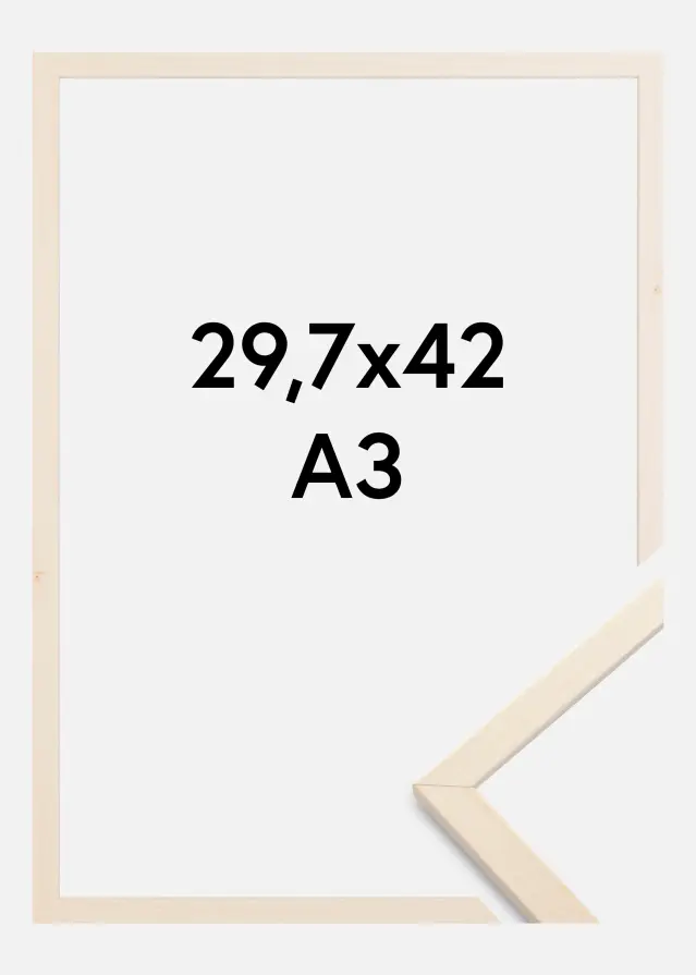 Okvir Edsbyn Akrilno steklo Javor 29,7x42 cm (A3)