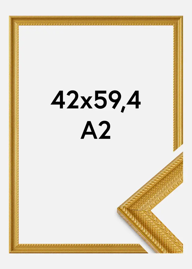 Okvir Lattice Akrilno steklo Zlata 42x59,4 cm (A2)