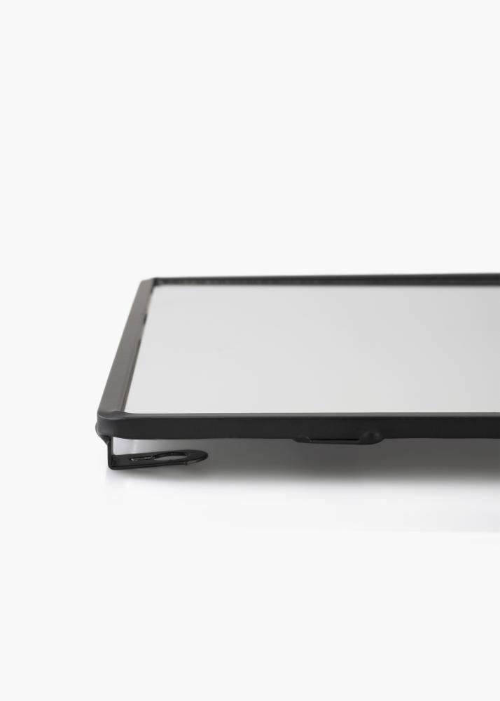 KAILA Ogledalo s Polica - Črna 31x60 cm