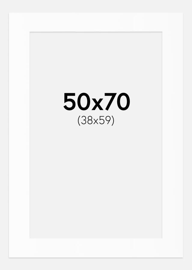 Paspartȗ Beli Standard (Belo Jedro) 50x70 cm (38x59)