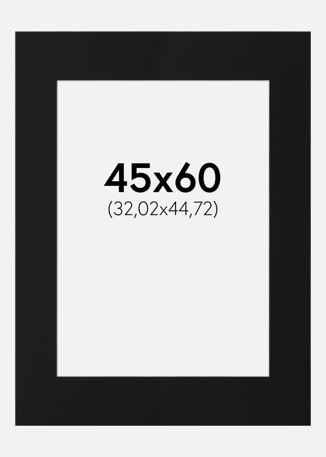 Paspartŭ Črni Standard (Belo Jedro) 45x60 cm (32,02x44,72)