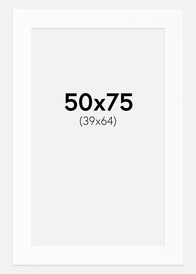 Paspartȗ Beli Standard (Belo Jedro) 50x75 cm (39x64)