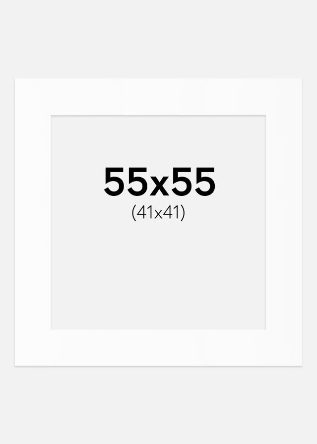 Paspartȗ Beli Standard (Belo Jedro) 55x55 cm (41x41)