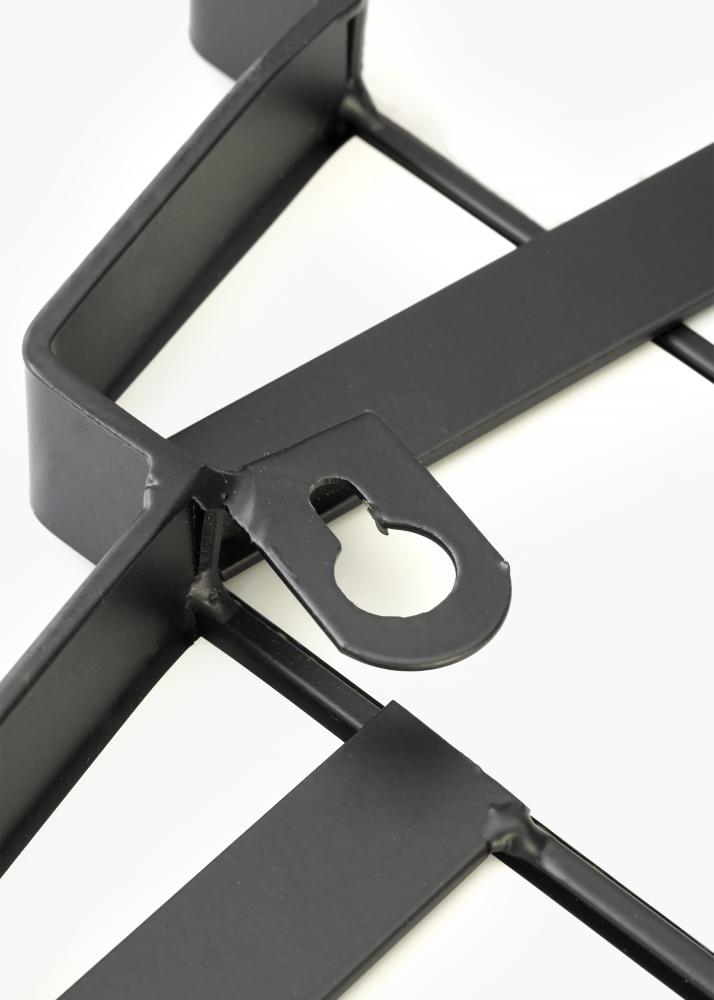 KAILA Ogledalo Fans - Črna 63x70 cm