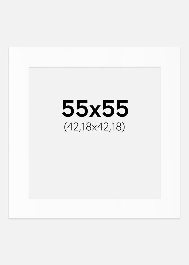 Paspartȗ Beli Standard (Belo Jedro) 55x55 cm (42,18x42,18)