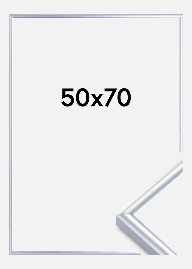 Okvir Victoria Akrilno steklo Srebrna 50x70 cm
