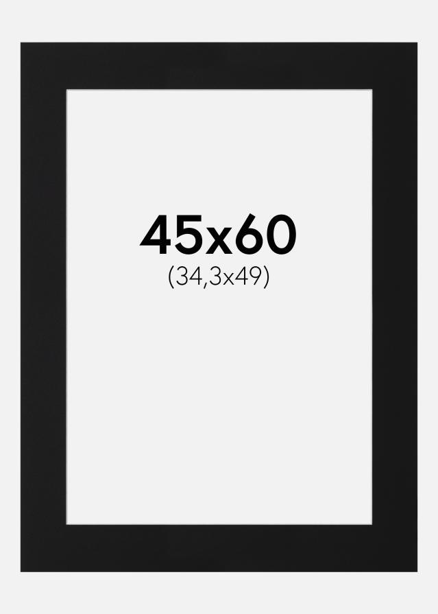 Paspartŭ Črni Standard (Belo Jedro) 45x60 cm (34,3x49)