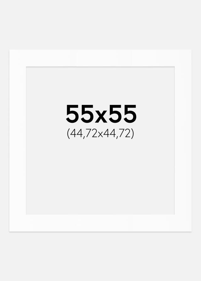 Paspartȗ Beli Standard (Belo Jedro) 55x55 cm (44,72x44,72)
