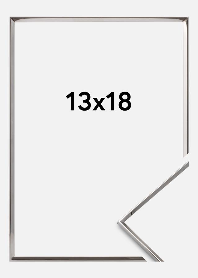 Okvir Gladek Kovina Srebrna 13x18 cm