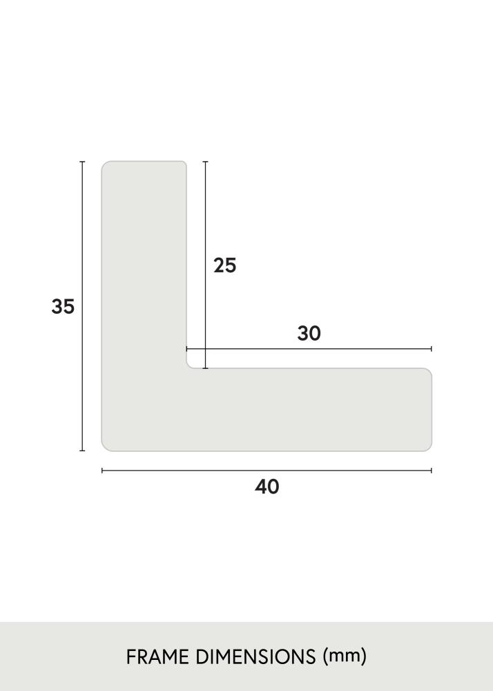 Okvir Wells Akrilno steklo Rjav 40x40 cm