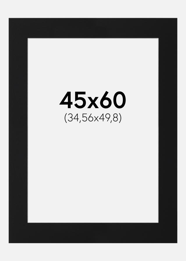 Paspartŭ Črni Standard (Belo Jedro) 45x60 cm (34,56x49,8)