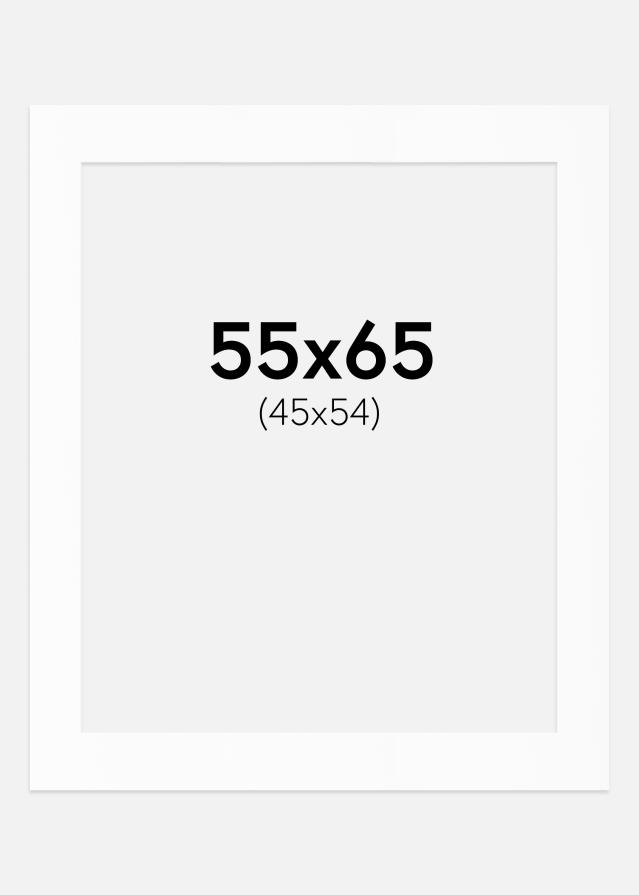 Paspartȗ Beli Standard (Belo Jedro) 55x65 cm (45x54)