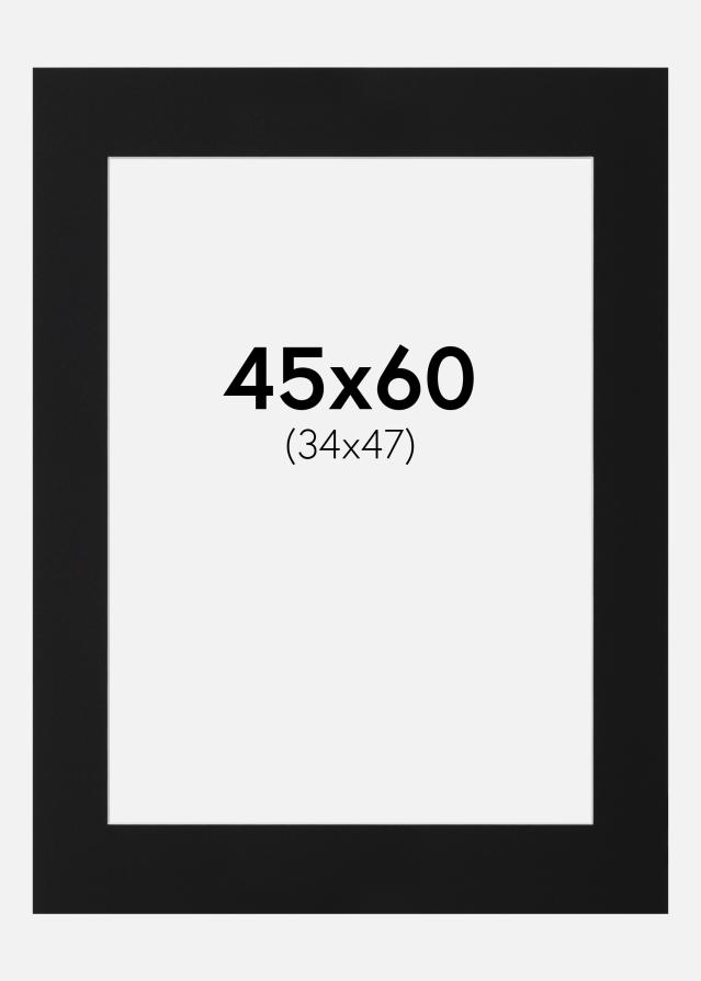Paspartŭ Črni Standard (Belo Jedro) 45x60 cm (34x47)